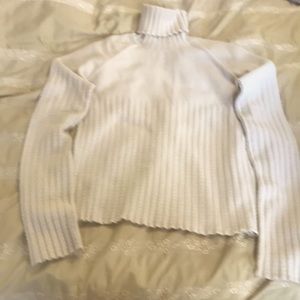 NAF NAF TURTLENECK BEIGE SWEATER.